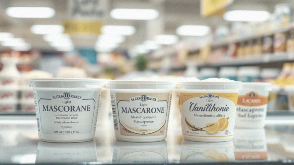 Jakie są różne wersje serka mascarpone dostępne w sklepie?