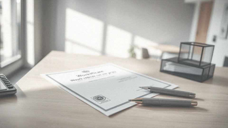 Przykładowe świadectwo pracy – wzory i kluczowe informacje